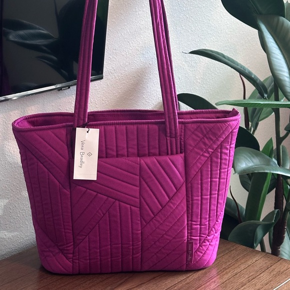 Vera Bradley Handbags - NWT - Vera Bradley Dark Raspberry Quilted Tote